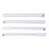 Напрямні роликові Sigma L=500мм білі металеві часткового висування (4шт.) (713323)